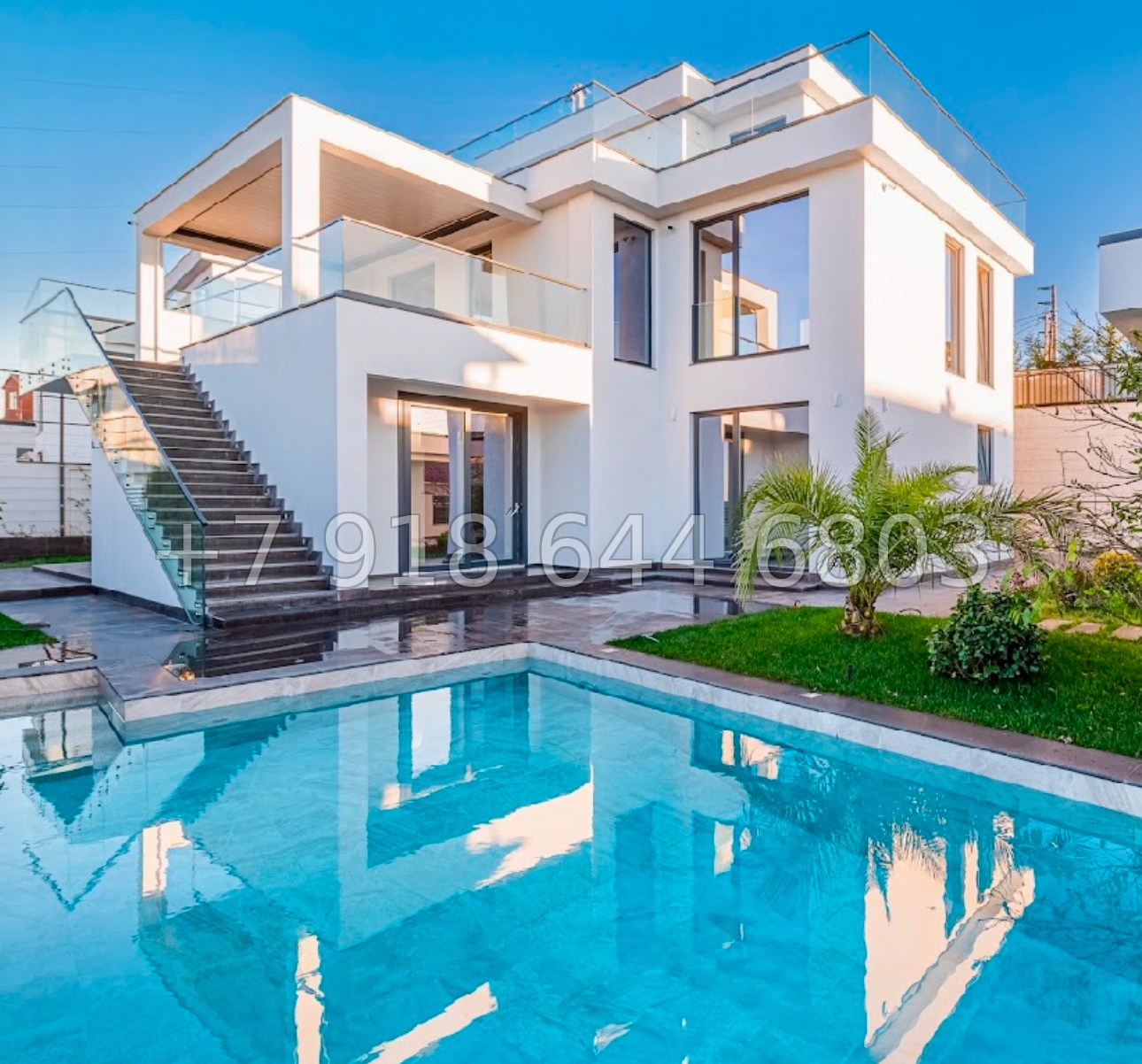 № 48 м. Три коттеджа с бассейном и с видом на море в Сочи  - миниатюра 1