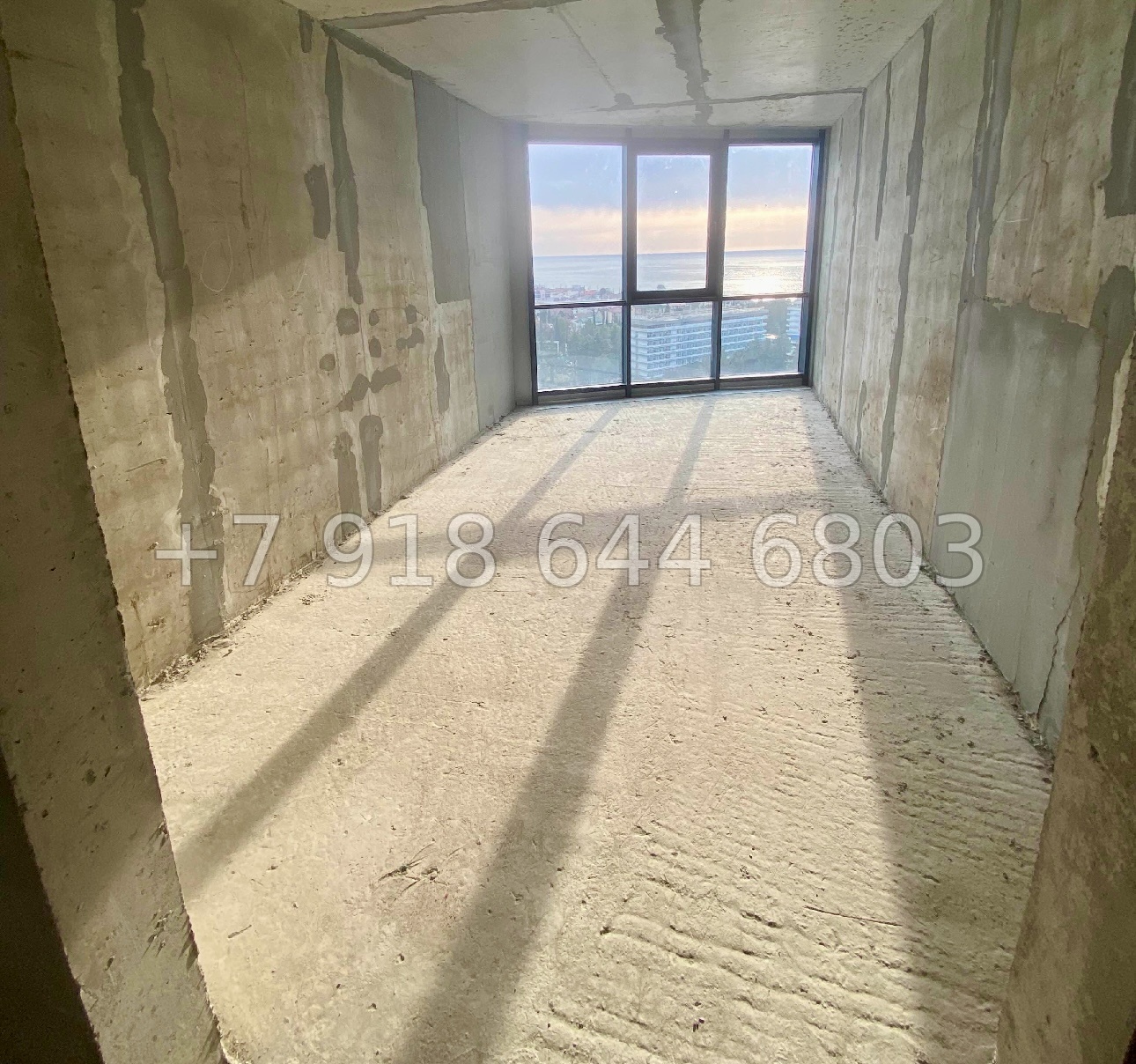 № 296 р. Квартира без ремонта. Вид на Чёрное море. Адлер  - миниатюра 6