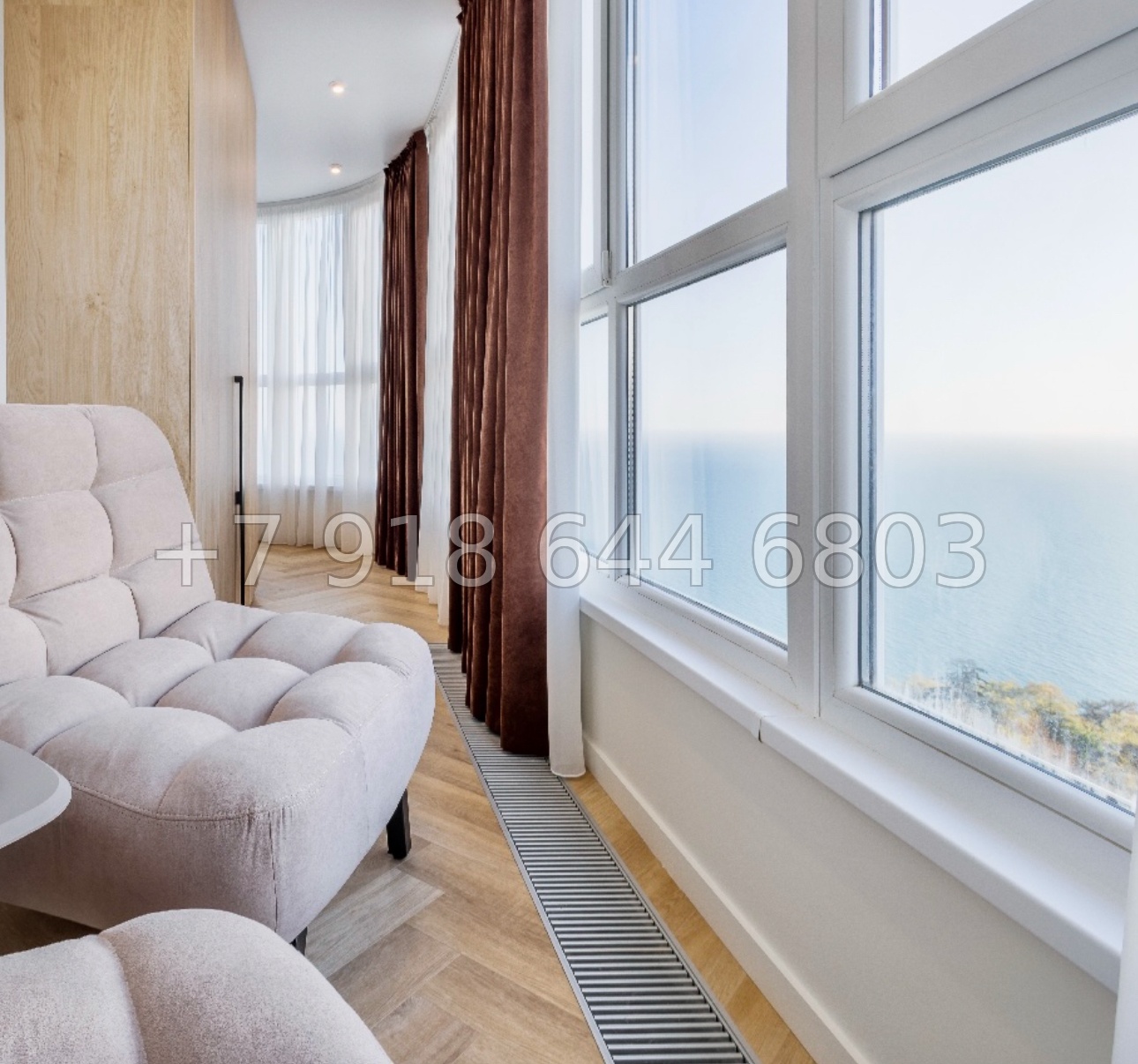 № 411 р. Квартира с видом на море в ЖК Южное море Сочи  - миниатюра 1