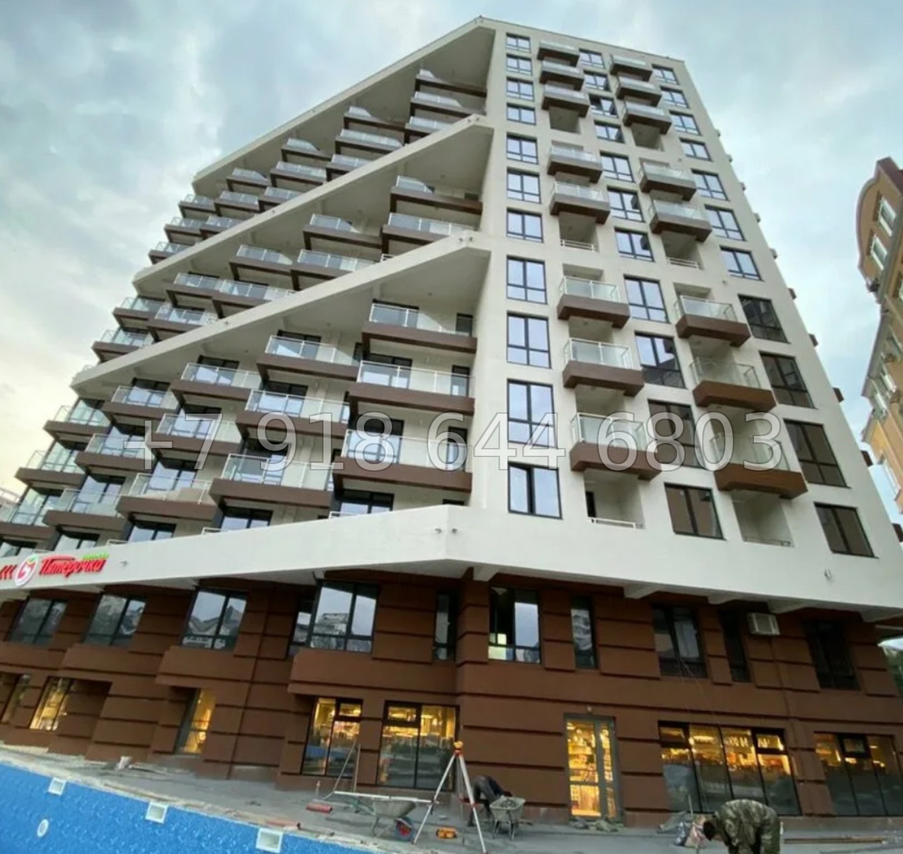 № 376 р. Трёхкомнатная квартира у моря в Сочи ЖК Мадрид 4 - миниатюра 18